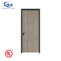 UL listed low price PVC fire rated door hotel apartment fire rated interior doors